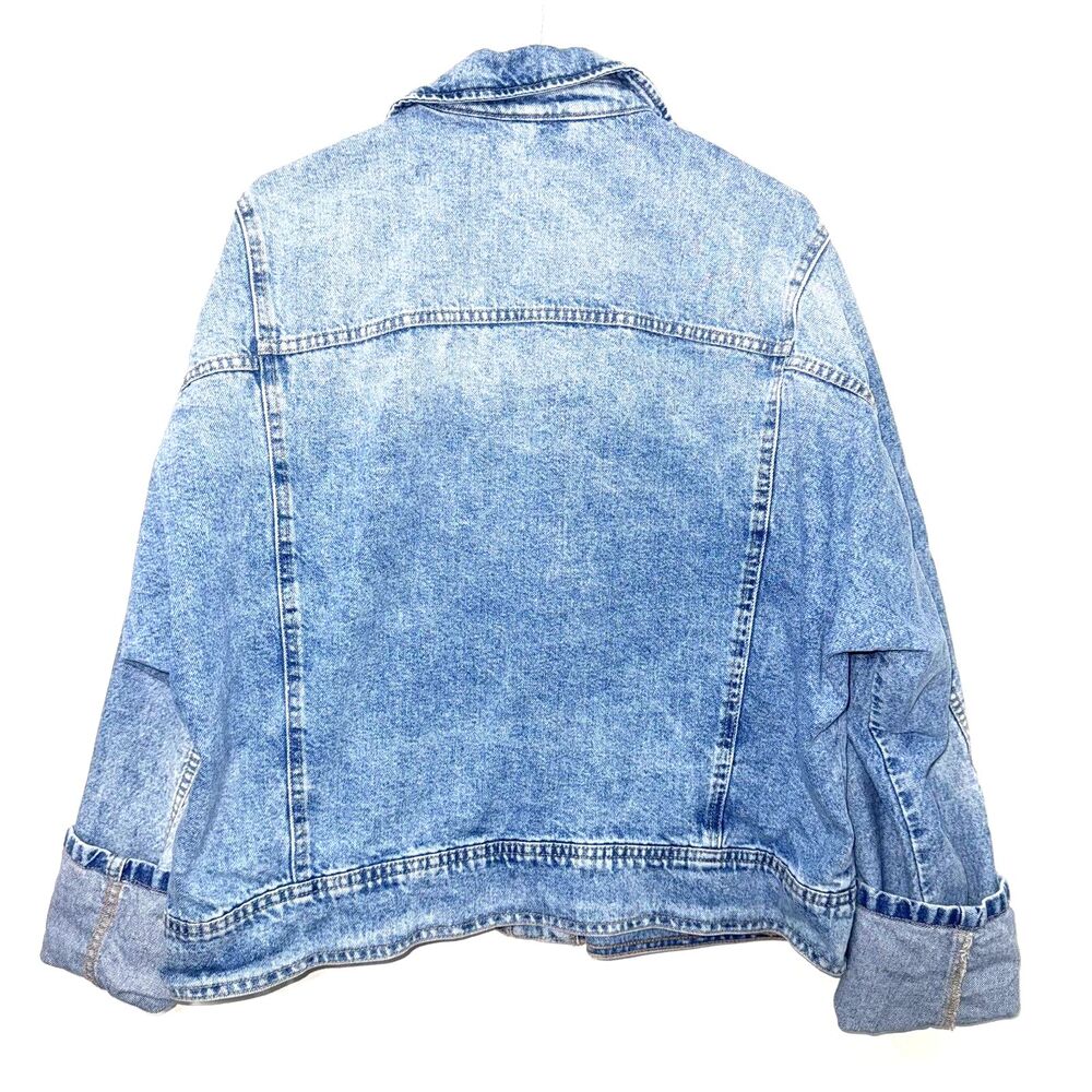 Free People We The Free Suzy Denim Jacket M - Picture 6 of 9
